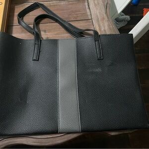 Black and Gray Tote Bag